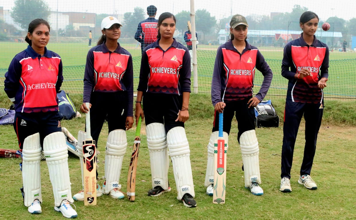 The women cricketers displayed energy and enthusiasm.
