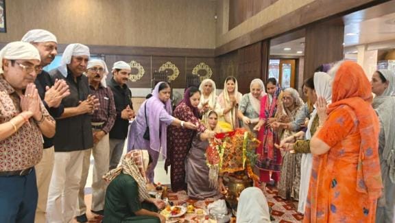 Tulsi marriage took place at Hari Om Temple.