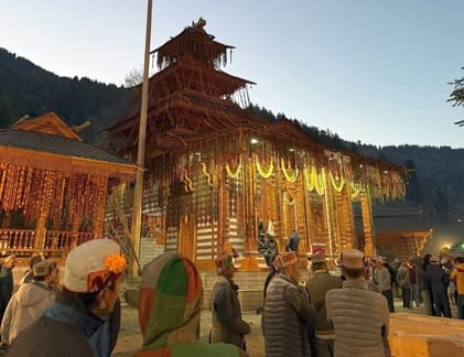 Deity Adi Brahma enshrined in the new temple