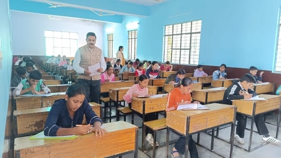 729 students appeared for the National Means Cum Merit Scholarship Examination in the district.