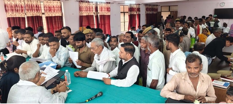 Complainants thronged the resolution day, district level officers did not come.