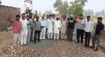 The villagers first demanded that the old road be uprooted