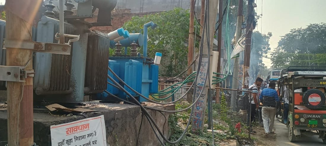 600 transformers are kept in the open, there is a danger of accident due to rain.