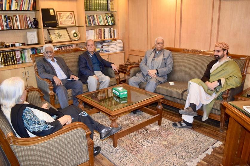 Srinagar, CCG Delegation, Meet with Mirwaiz Umar