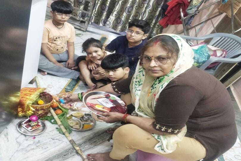 The gods were awakened by worshipping in every house, and the marriage of Shaligram and Tulsi was performed.