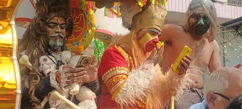 Procession taken out on Lord Sahastrabahu Jayanti