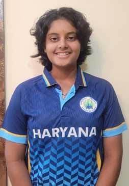 Tanishka Sharma scored an unbeaten 63 in the T20I.