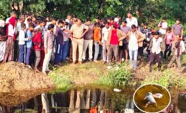 Bhilwara News: Infant given up to death at birth, newborn's body found floating in water with cow dung