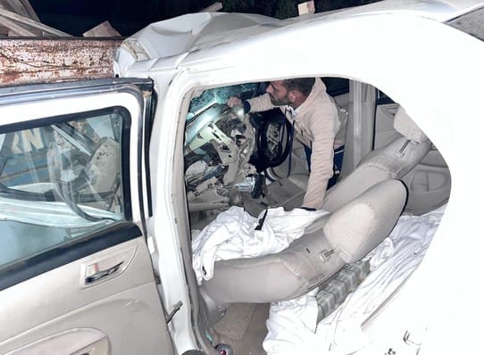 A young man who had come to attend a wedding died in a road accident