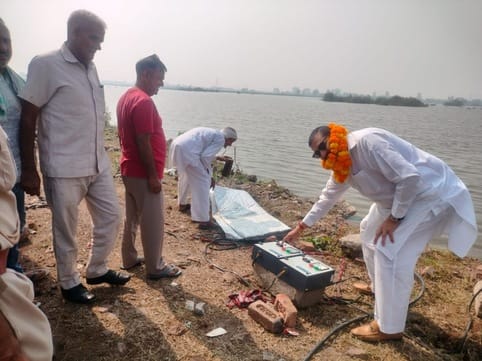 Water was removed from the fields of Dabaoda Kala, and relief was provided.