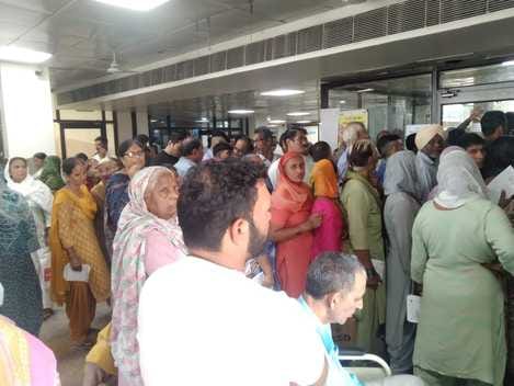 Viral infection and heart attack patients are increasing in the district hospital.