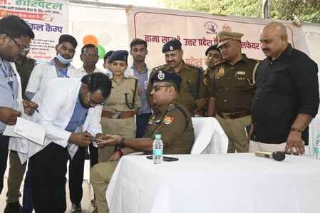 Blood donation camp organised in Police Lines premises