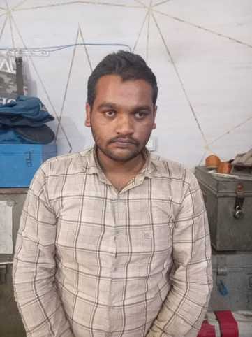 The accused of theft in the train was produced in the court and sent to jail.