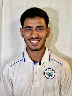 Yashwardhan scored an unbeaten 55 in the Ranji Trophy.