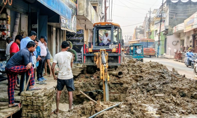 The entire day was spent repairing the broken pipeline, affecting water supply.