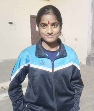 Rubina won gold medal in state level athletics