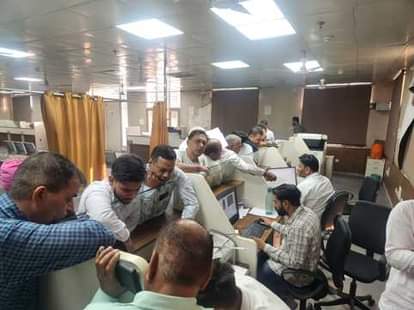 Due to the introduction of paperless registry across the state, the portal got affected in the district, it moved slowly.