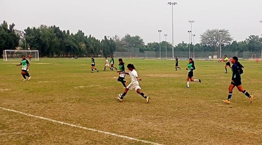 Basti Mandal became the winner by defeating Saharanpur with two brilliant goals from Stuti.