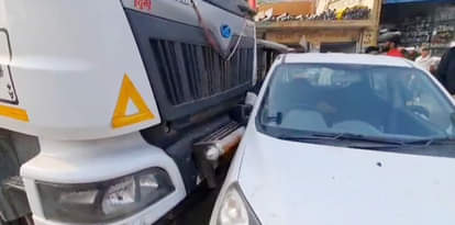 Trolley hits car, drags it for half a kilometre