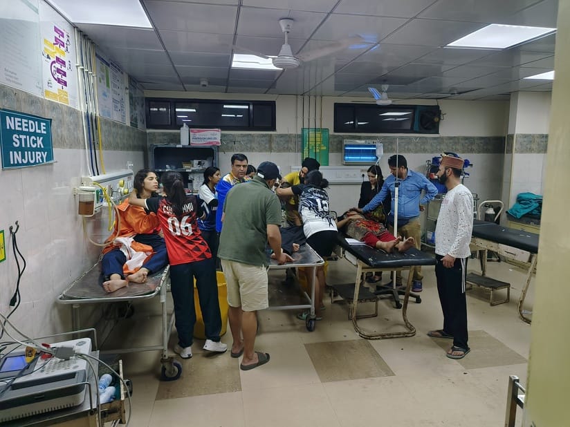 The health of the players who came from Uttarakhand and Himachal Pradesh deteriorated