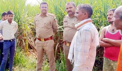 Farmers flee their fields after seeing a tiger near Raipur Patiat