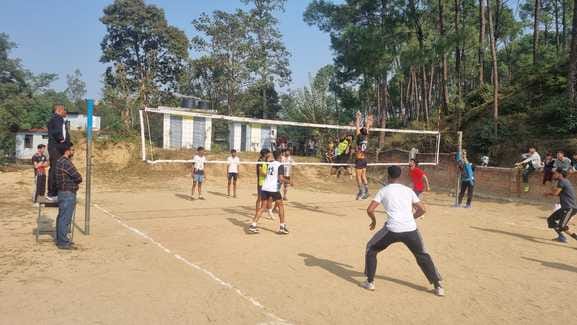 Barthi defeated Barmana to win the volleyball final.