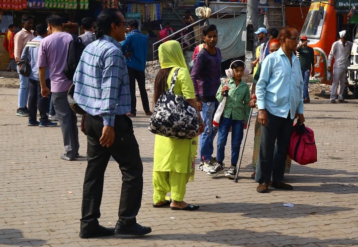 There was a normal crowd of passengers at the depot for the Garh fair.