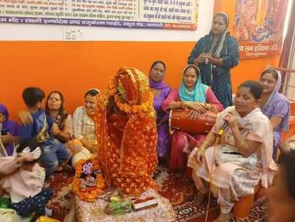 Tulsi marriage was performed in Hanuman temple