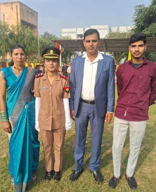 The spirit came during the Corona period...Komal got commissioned in the Army