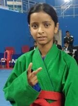 Aarushi of Sakodi School will play Kurash competition at the state level