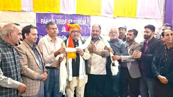 भारत भूषण वैद पहाड़ी ट्राइब एसटी फोरम जम्मू-कश्मीर के प्रदेश अध्यक्ष निर्वाचितफोटो स्रोत पहाड़