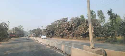Dividers are being built on the national highway to prevent accidents