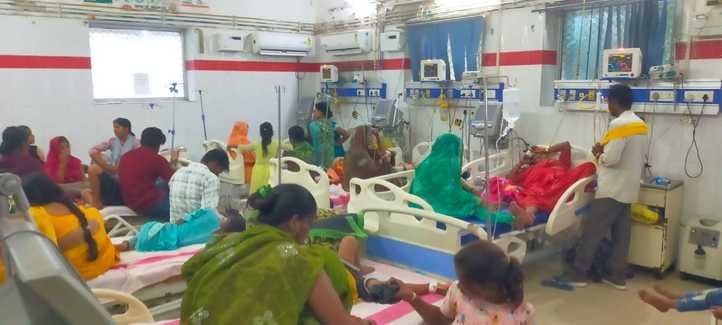 Increased number of children suffering from respiratory problems in medical college