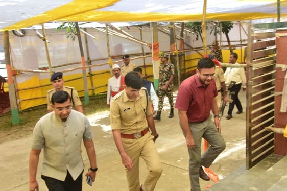 Nalanda news EVMs are protected under a three-tier security cover.