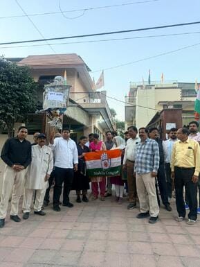 Congress protests against the Election Commission