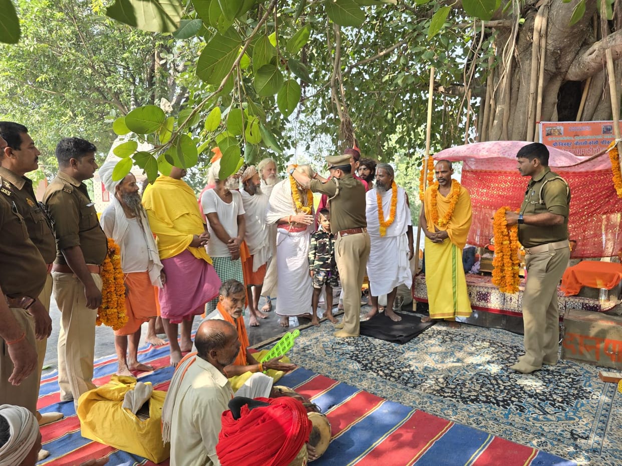 The autumnal 84 Kosi Parikrama started from Makhouda Dham.