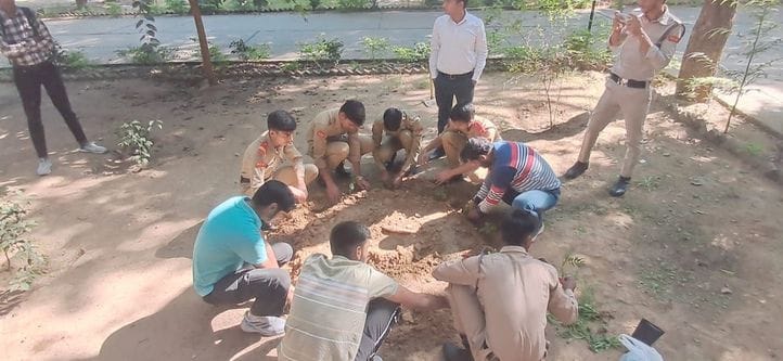 Plantation done at Government Pitamah Kanh Singh College