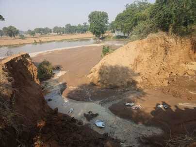 Canal breaks for the second time in five days, submerging 30 acres of crops