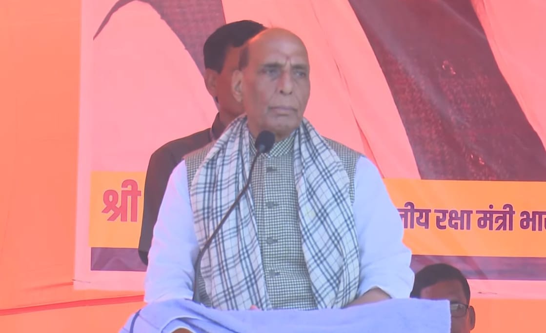 Bihar Election: Rajnath Singh held an election rally in Rohtas, attacked Congress and RJD