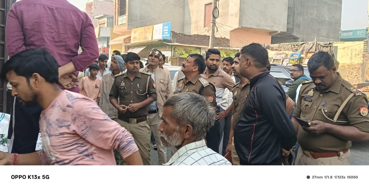Thieves ransacked four shops near the police station.