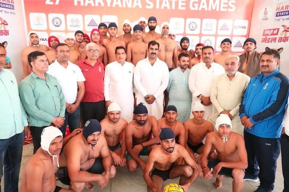 Jind women's team finished second in the water polo championship
