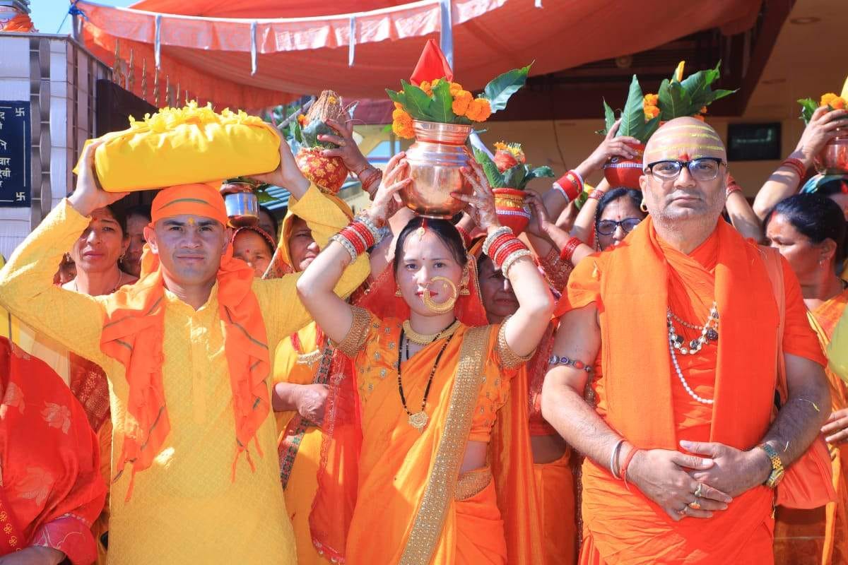 Nine-day Bhagwat Katha begins with Kalash Yatra