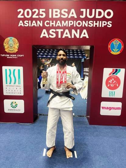 MP NEWS:Sehore’s Kapil Parmar makes India proud, wins two medals at Para Asian Judo Championship Kazakhstan