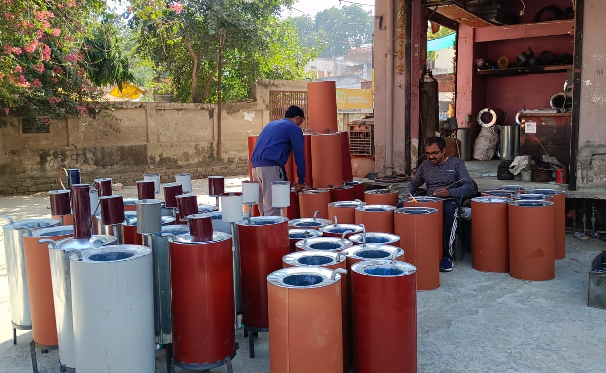 Hammam geysers are in high demand as the cold sets in, selling well in rural areas.