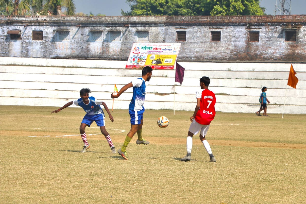 Gola Stadium team wins the semi-finals of the football tournament