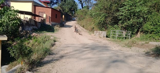People heaved a sigh of relief as the Manjhot Syahola road was repaired.