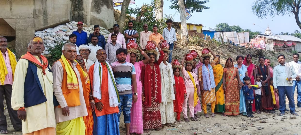 Shrimad Bhagwat Katha begins with Kalash Yatra