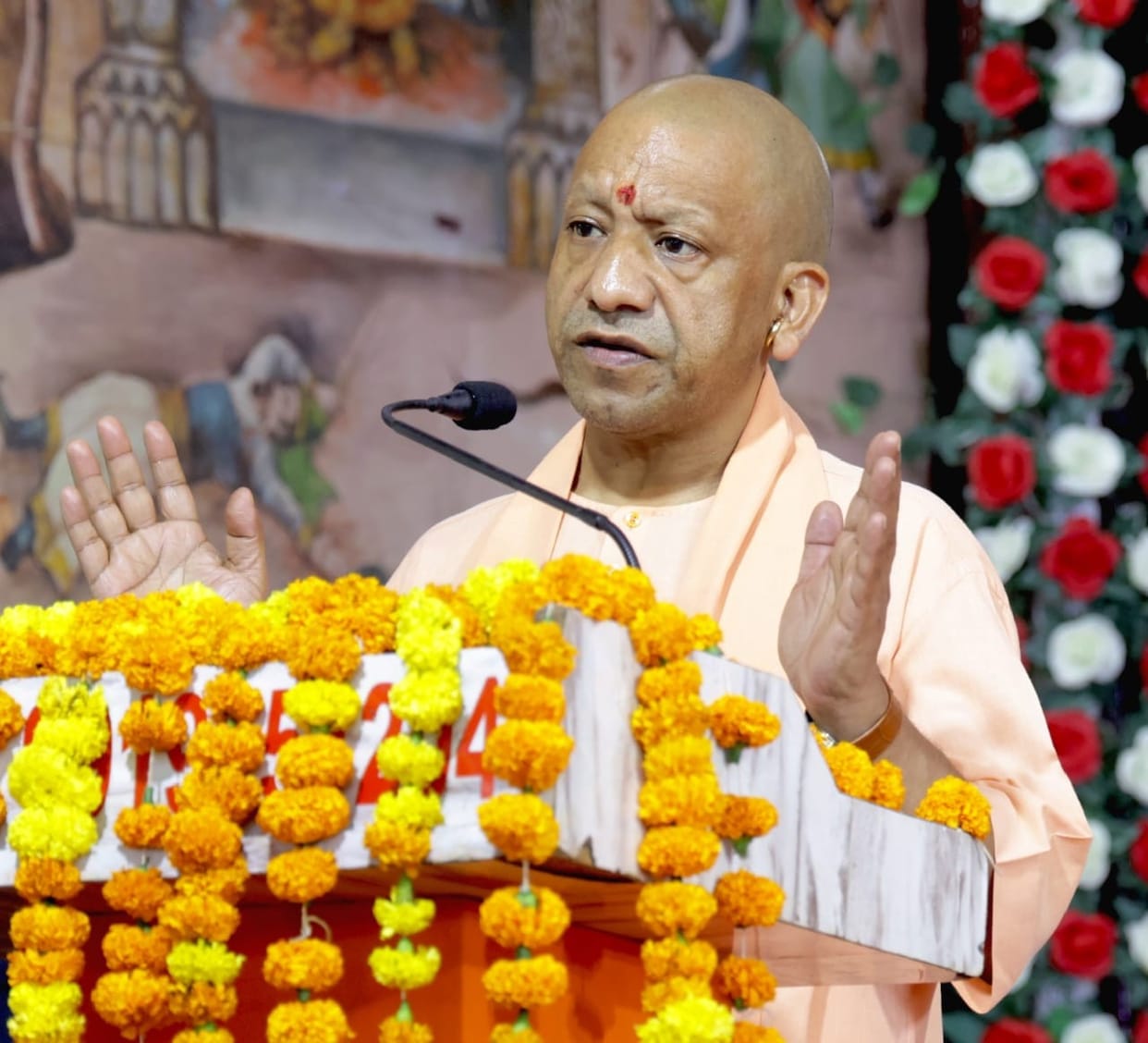 Temples are also a medium of service, education and culture: Yogi