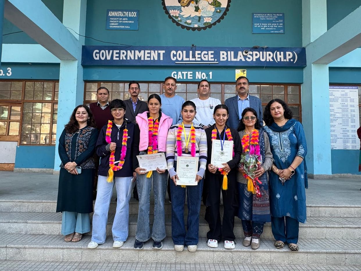 Bilaspur College women's team won two medals in the inter-college boxing competition.