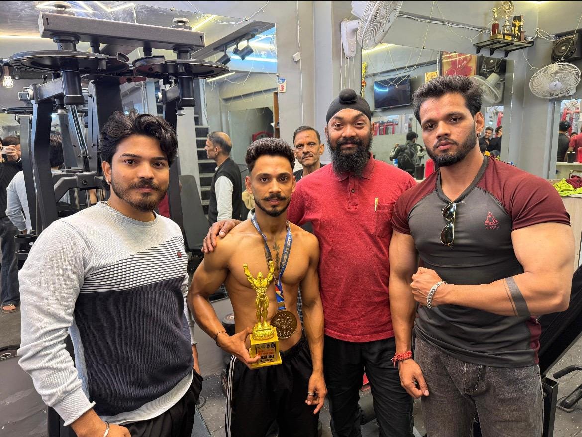 ojas win north india body building pratiyogita